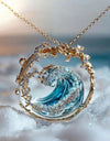 Stainless Steel Spray Necklace Set – Golden & Silver | Elegant Jewelry