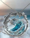 Stainless Steel Spray Necklace Set – Golden & Silver | Elegant Jewelry